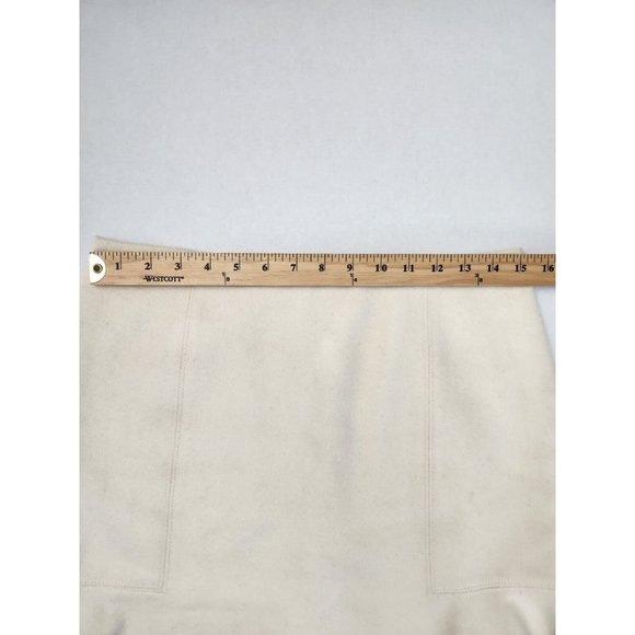Madewell Boulevard Mini Skirt in Cream Women's Size 6 - Picture 9 of 11
